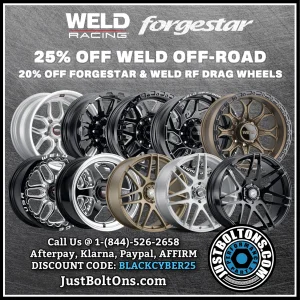 25% off WELD Off-Road Wheels - Just Bolt-Ons Racing - Forgestar Wheels 20% Off BlackCyber25 W...webp